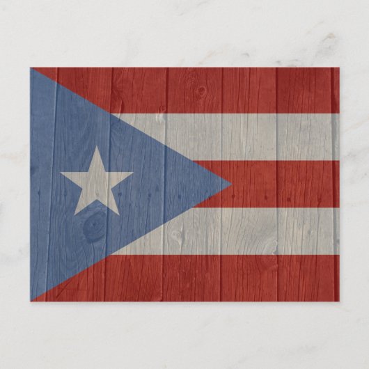 Carte Postale Drapeau de Porto Rico (Devant)