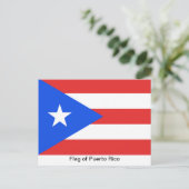 Carte Postale Drapeau de Porto Rico (Debout devant)