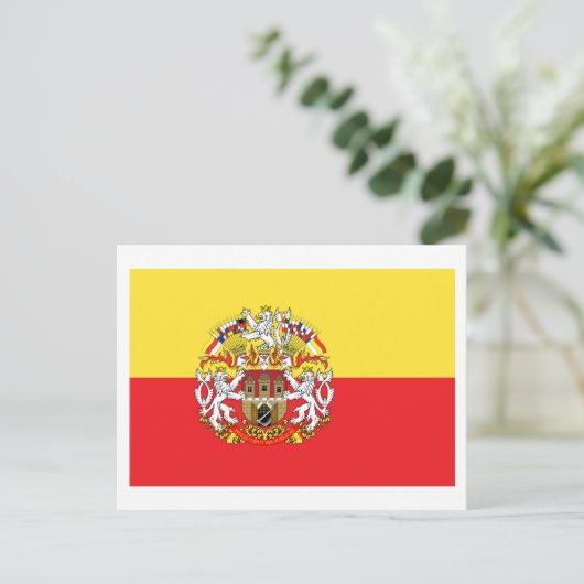 Carte Postale Drapeau de Prague (Debout devant)