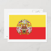 Carte Postale Drapeau de Prague (Devant / Derrière)