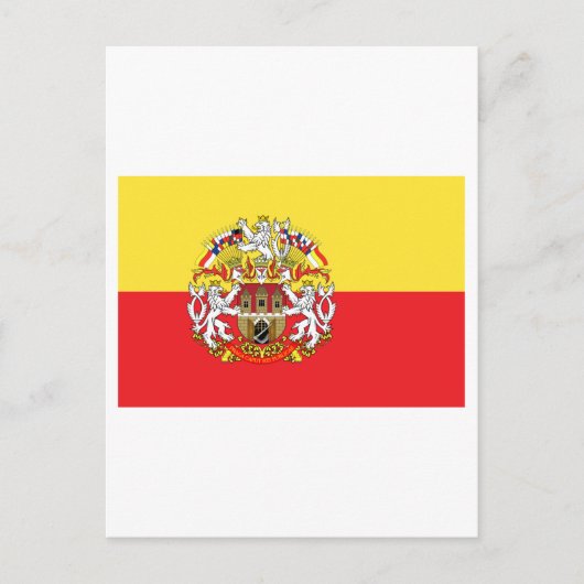 Carte Postale Drapeau de Prague (Devant)