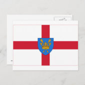 Carte Postale Drapeau de proposition de Suffolk St Edmund (Devant / Derrière)