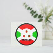 Carte Postale Drapeau de qualité Roundel Burundi (Debout devant)