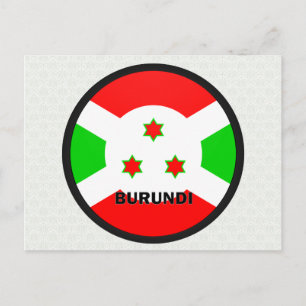 Carte Postale Drapeau de qualité Roundel Burundi