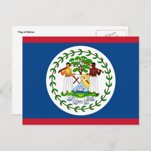 Carte Postale drapeau de retrait (Devant / Derrière)