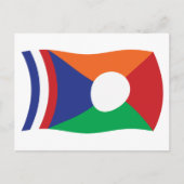 Carte postale Drapeau de réunion (Devant)