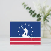 Carte Postale Drapeau de Richmond, Virginie (Debout devant)