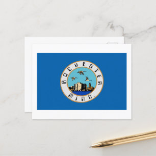 Carte Postale Drapeau de Rochester, Minnesota
