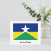 Carte Postale Drapeau de Rondônia, Brésil (Debout devant)