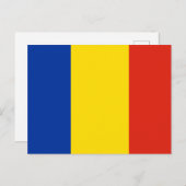 Carte Postale Drapeau de Roumanie (Devant / Derrière)