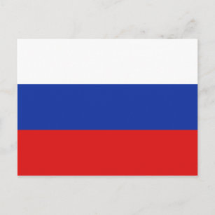 Carte postale drapeau de Russie