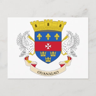 Carte Postale Drapeau de Saint-Barthélemy
