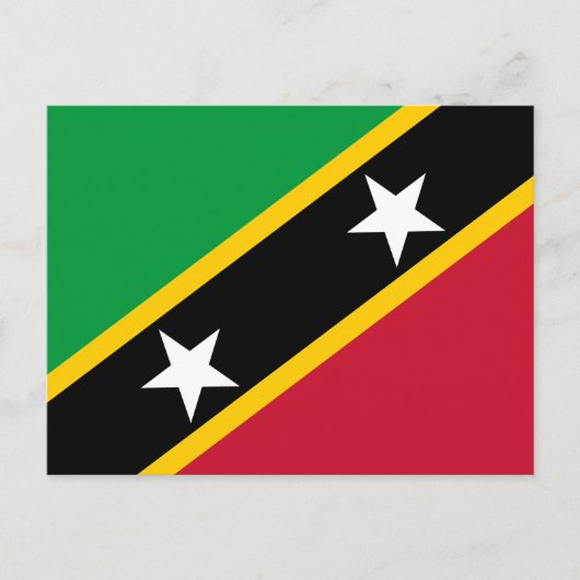 Carte Postale Drapeau de Saint-Kitts-et-Nevis (Devant)