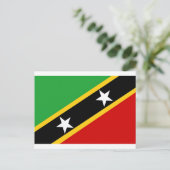 Carte Postale Drapeau de Saint-Kitts-et-Nevis (Debout devant)