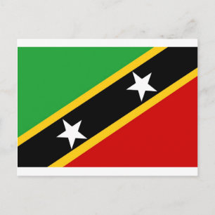 Carte Postale Drapeau de Saint-Kitts-et-Nevis