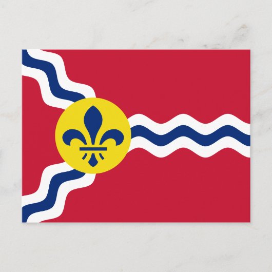 Carte Postale Drapeau de Saint-Louis, Missouri (Devant)