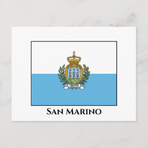 Carte Postale Drapeau de Saint-Marin