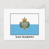 Carte Postale Drapeau de Saint-Marin (Devant)