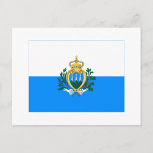 Carte Postale Drapeau de Saint-Marin