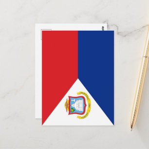 Carte Postale drapeau de Saint-Martin