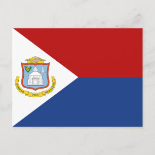 Carte Postale Drapeau de Saint-Martin