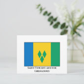 Carte Postale Drapeau de Saint-Vincent-et-les Grenadines (Debout devant)