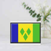 Carte Postale Drapeau de Saint-Vincent-et-les Grenadines (Debout devant)