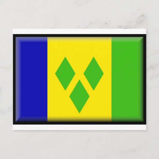 Carte Postale Drapeau de Saint-Vincent-et-les Grenadines (Devant)