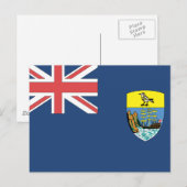 Carte Postale Drapeau de Sainte-Hélène (Devant / Derrière)