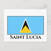 Carte Postale Drapeau de Sainte-Lucie (Devant)
