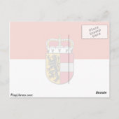 Carte Postale Drapeau de Salzbourg, Autriche (Dos)