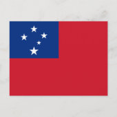 Carte Postale Drapeau de Samoa, Drapeau des Samoa (Devant)