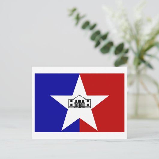Carte Postale Drapeau de San Antonio (Debout devant)