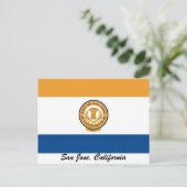 Carte Postale Drapeau de San Jose (Debout devant)