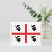 Carte Postale Drapeau de Sardegna (Debout devant)