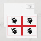 Carte Postale Drapeau de Sardegna (Devant / Derrière)
