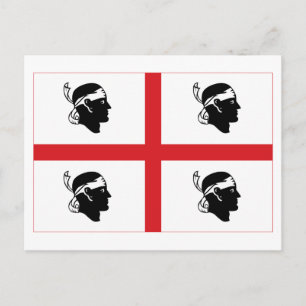 Carte Postale Drapeau de Sardegna