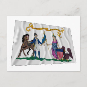 Carte Postale Drapeau de sauvetage de Washington