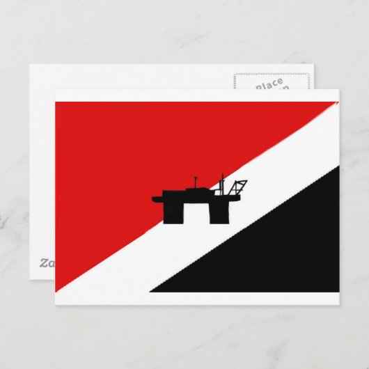 Carte Postale Drapeau de Sealand (Devant / Derrière)