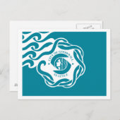 Carte Postale Drapeau de Seattle (Devant / Derrière)