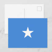 Carte Postale Drapeau de Somalie (Devant / Derrière)