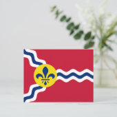 Carte Postale Drapeau de St Louis, Missouri (Debout devant)