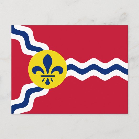 Carte Postale Drapeau de St Louis, Missouri (Devant)