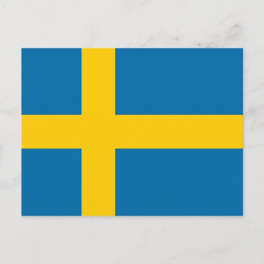 Carte Postale Drapeau de Suède (Devant)