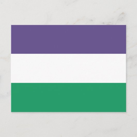 Carte Postale Drapeau de Suffragette (Devant)