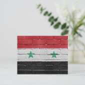 Carte Postale Drapeau de Syrie (Debout devant)