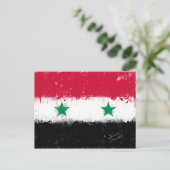 Carte Postale Drapeau de Syrie (Debout devant)