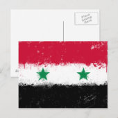 Carte Postale Drapeau de Syrie (Devant / Derrière)