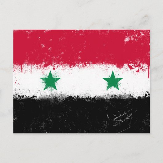 Carte Postale Drapeau de Syrie (Devant)