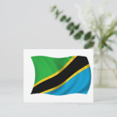 Carte Postale Drapeau de Tanzanie (Debout devant)